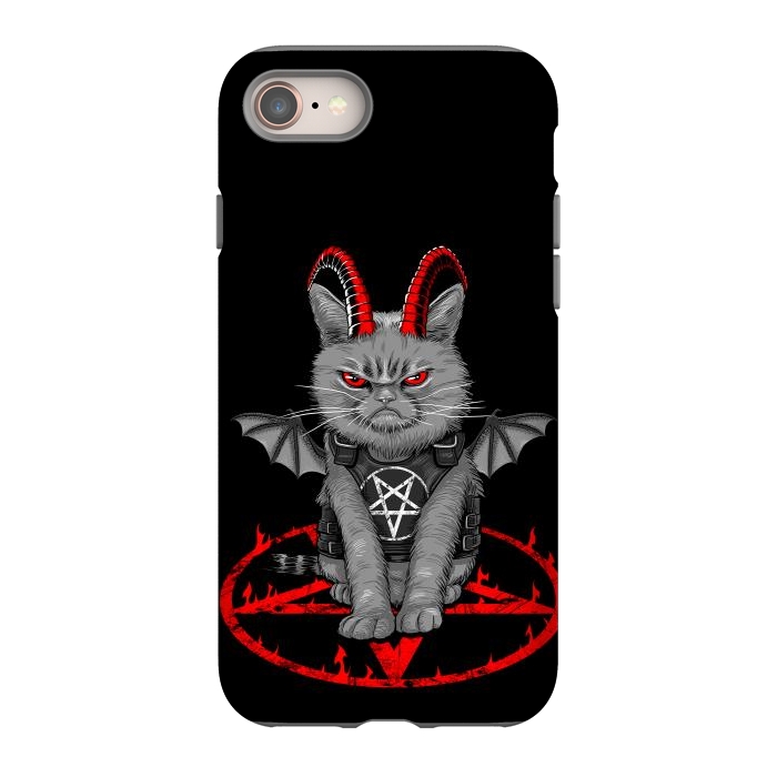 iPhone 8 StrongFit demon cat by Alberto