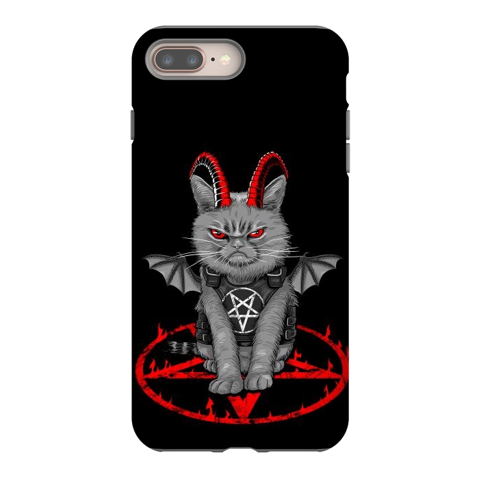 iPhone 8 plus StrongFit demon cat by Alberto