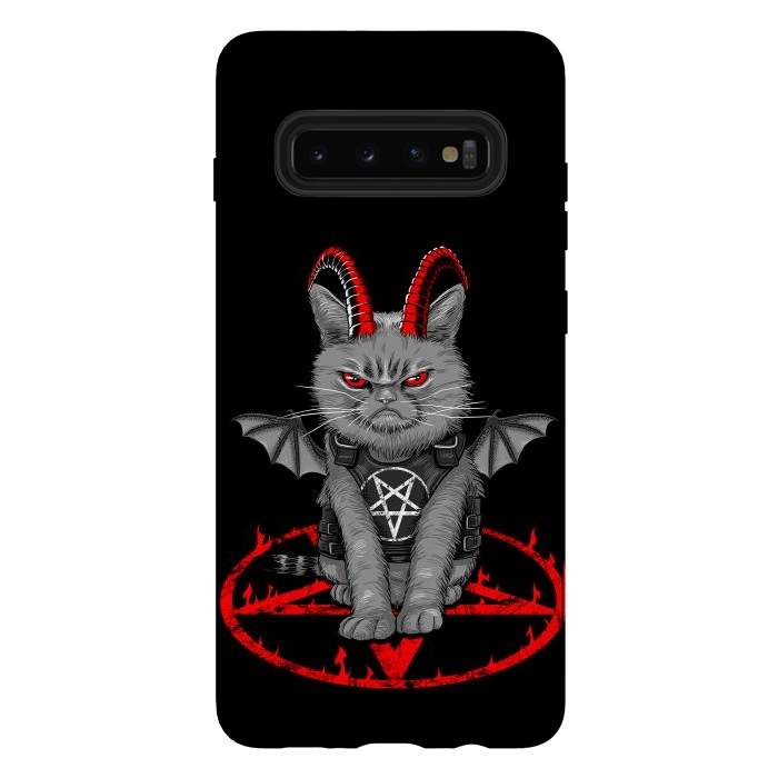 Galaxy S10 plus StrongFit demon cat by Alberto
