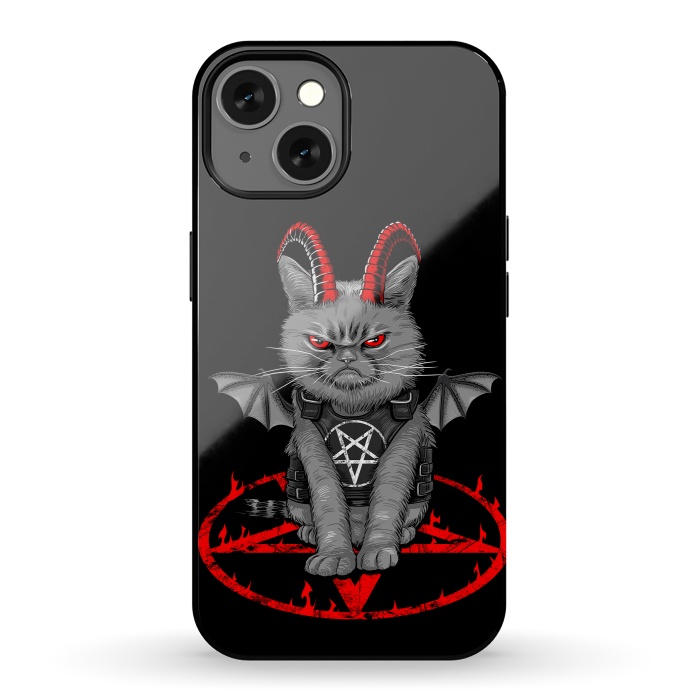 iPhone 13 StrongFit demon cat by Alberto