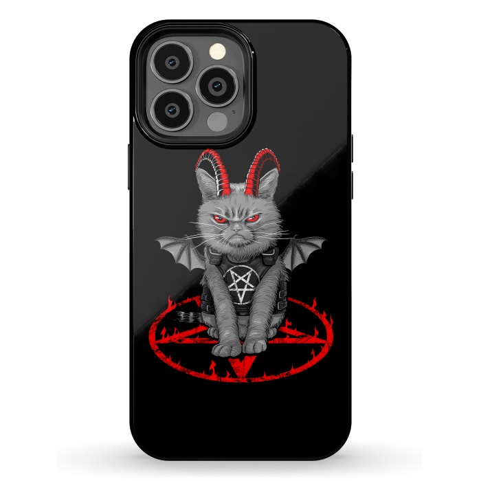 iPhone 13 Pro Max StrongFit demon cat by Alberto