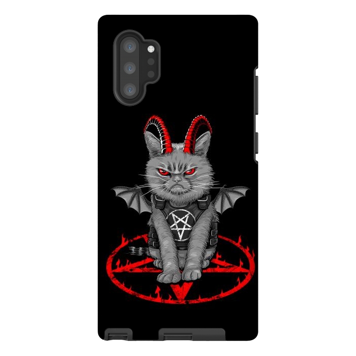 Galaxy Note 10 plus StrongFit demon cat by Alberto