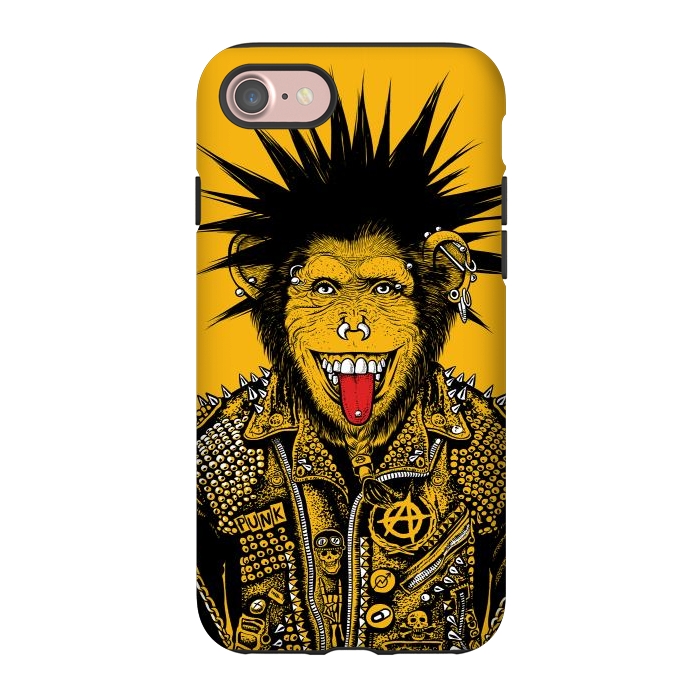 iPhone 7 StrongFit Yellow punk monkey by Alberto