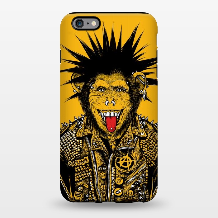 iPhone 6/6s plus StrongFit Yellow punk monkey by Alberto
