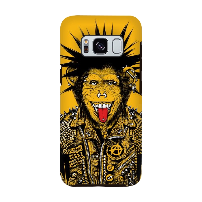 Galaxy S8 StrongFit Yellow punk monkey by Alberto