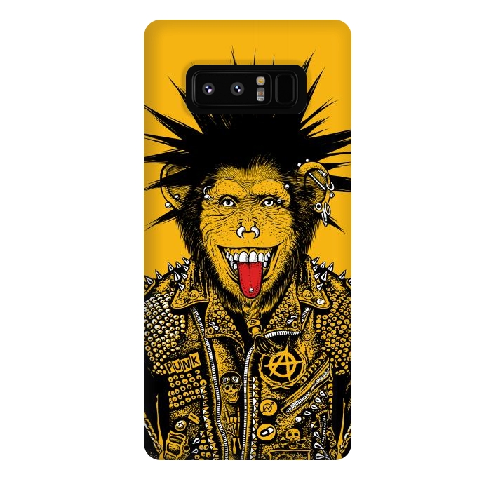 Galaxy Note 8 StrongFit Yellow punk monkey by Alberto