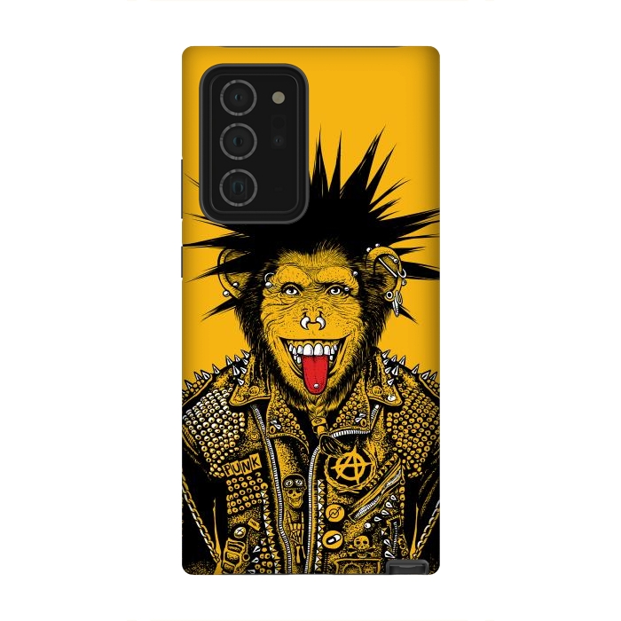 Galaxy Note 20 Ultra StrongFit Yellow punk monkey by Alberto