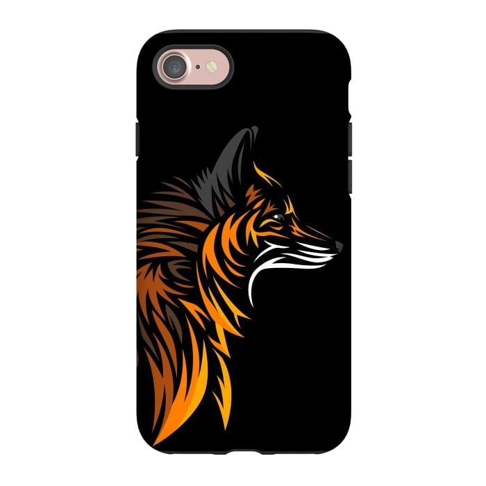 iPhone 7 StrongFit Tribal fox face by Alberto