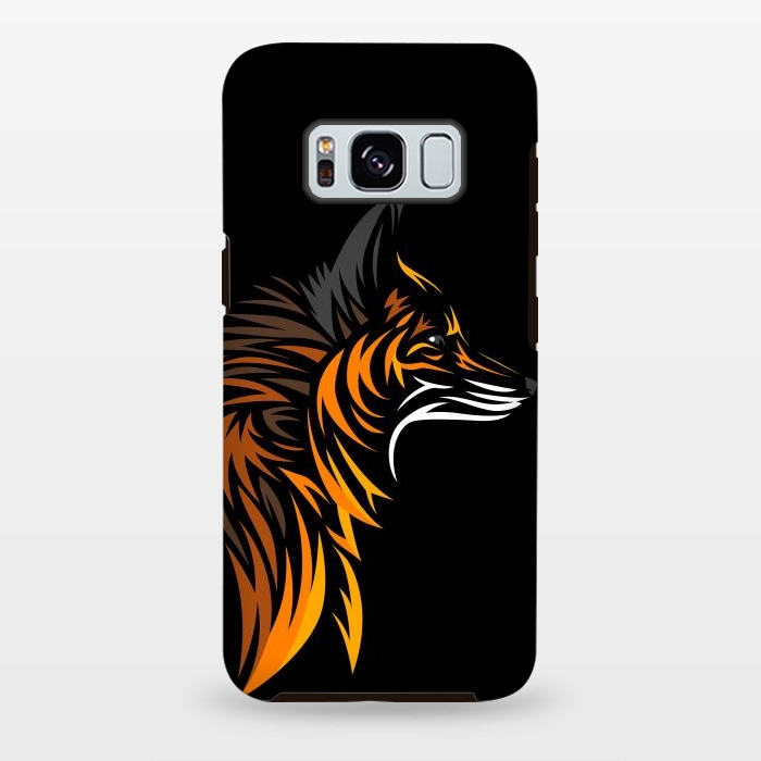 Galaxy S8 plus StrongFit Tribal fox face by Alberto