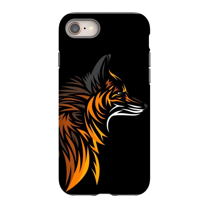 iPhone 8 StrongFit Tribal fox face by Alberto