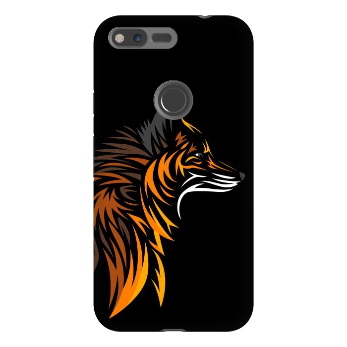 Pixel XL StrongFit Tribal fox face by Alberto