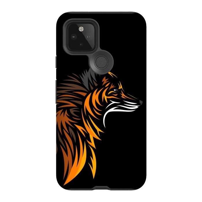 Pixel 5 StrongFit Tribal fox face by Alberto