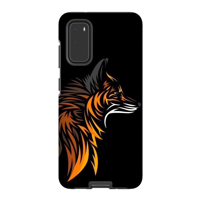 Galaxy S20 StrongFit Tribal fox face by Alberto