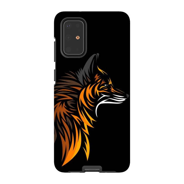 Galaxy S20 Plus StrongFit Tribal fox face by Alberto