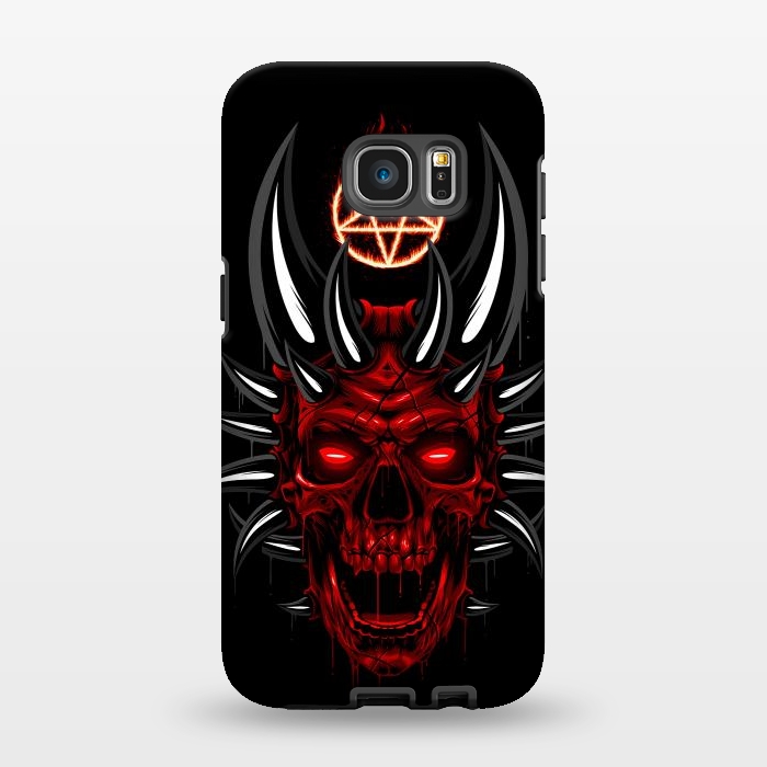Galaxy S7 EDGE StrongFit Satan Skull by Alberto