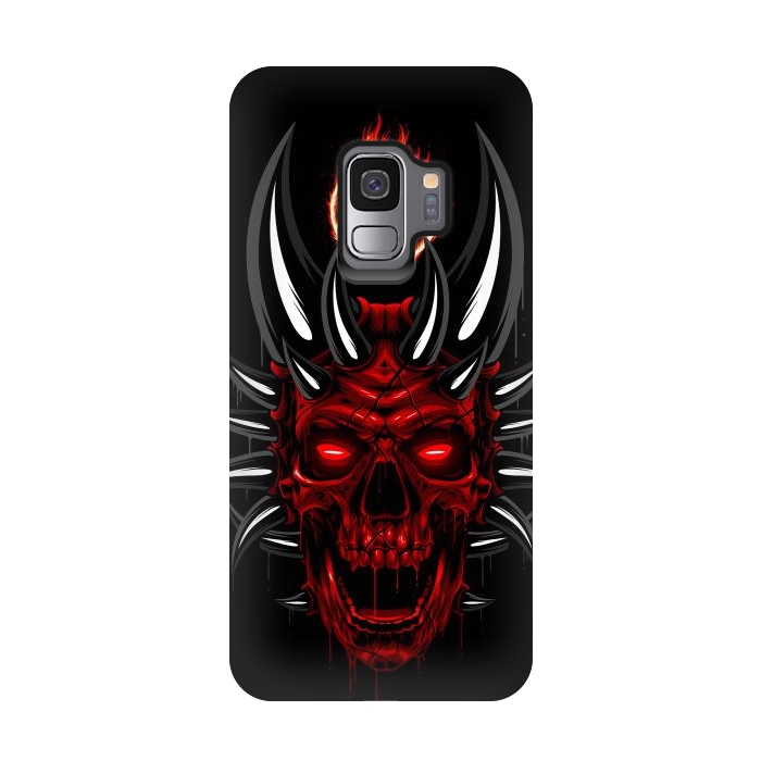 Galaxy S9 StrongFit Satan Skull by Alberto
