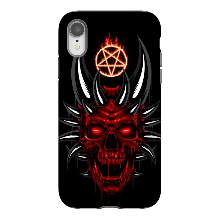 iPhone Xr StrongFit Satan Skull by Alberto