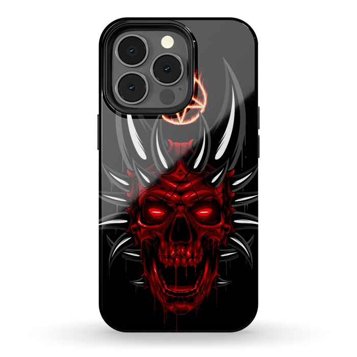 iPhone 13 pro StrongFit Satan Skull by Alberto