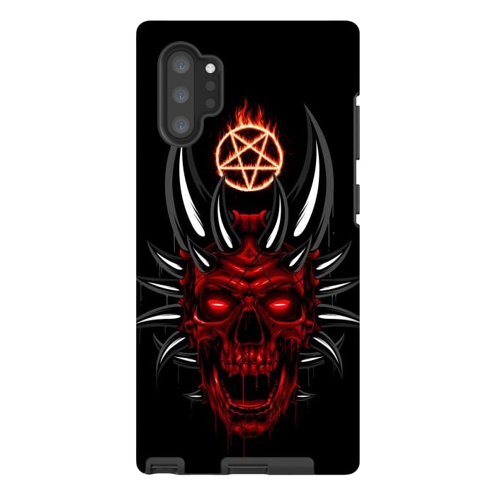 Galaxy Note 10 plus StrongFit Satan Skull by Alberto