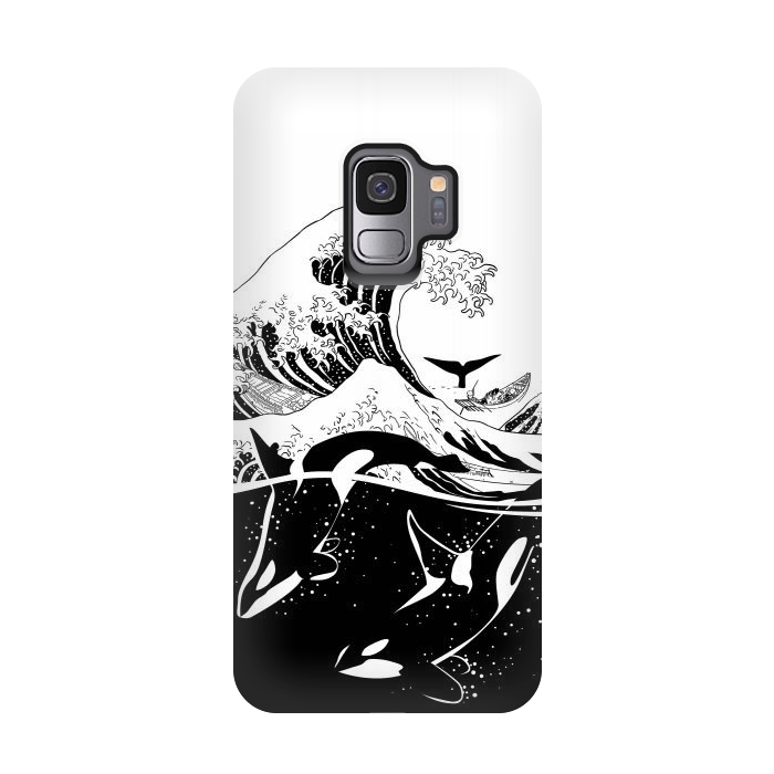 Galaxy S9 StrongFit Wave killer Whale by Alberto