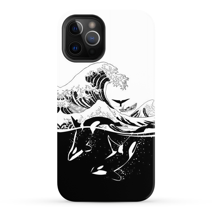 iPhone 12 Pro Max StrongFit Wave killer Whale by Alberto