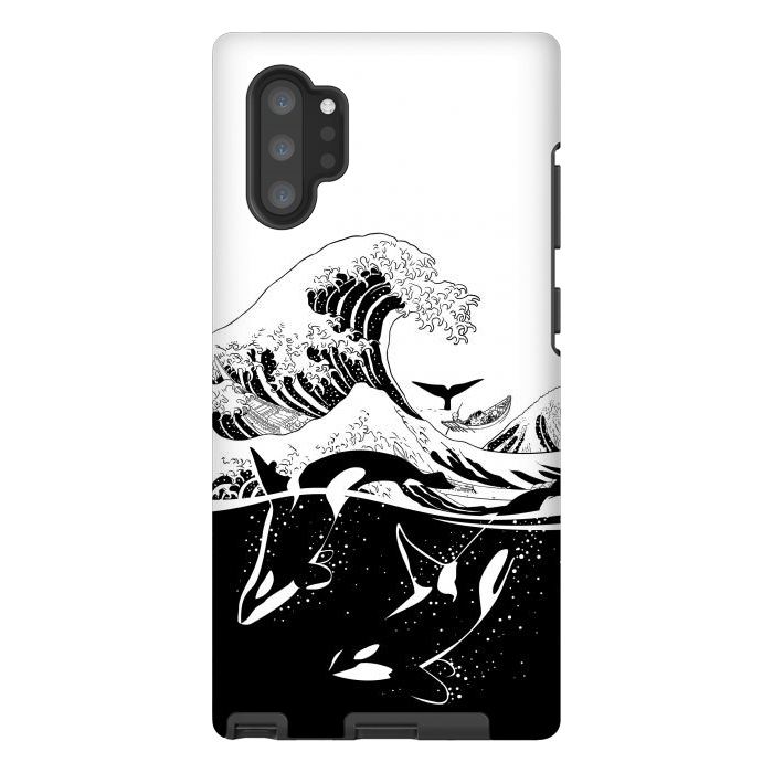 Galaxy Note 10 plus StrongFit Wave killer Whale by Alberto