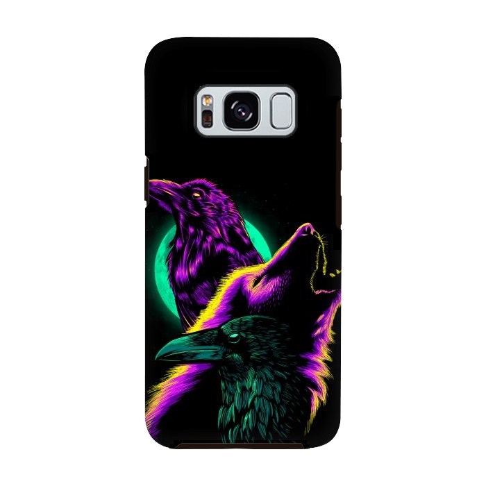 Galaxy S8 StrongFit Raven and wolf by Alberto