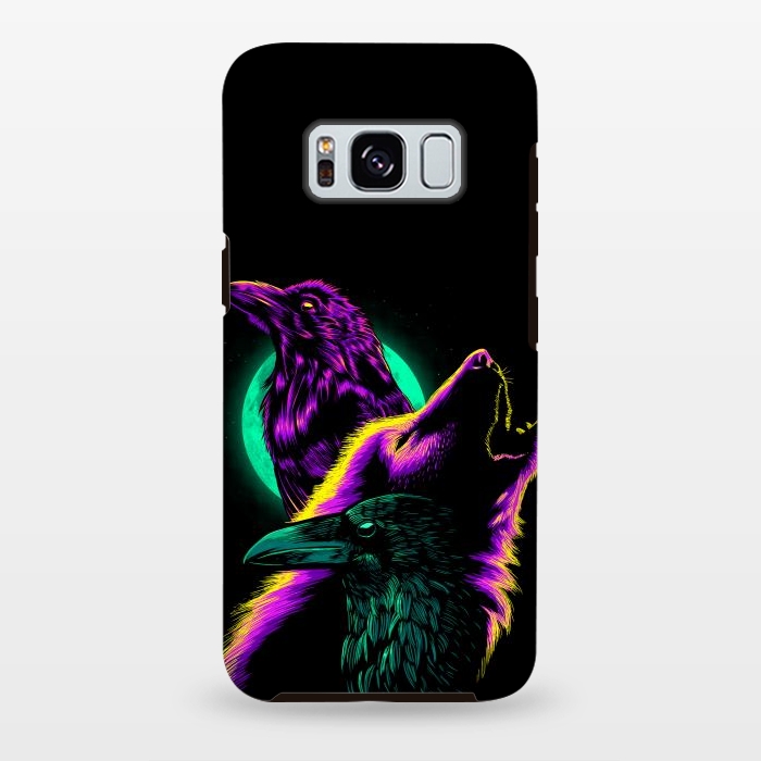 Galaxy S8 plus StrongFit Raven and wolf by Alberto