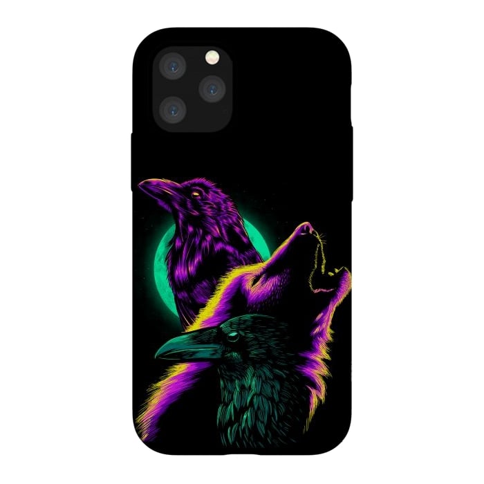 iPhone 11 Pro StrongFit Raven and wolf by Alberto