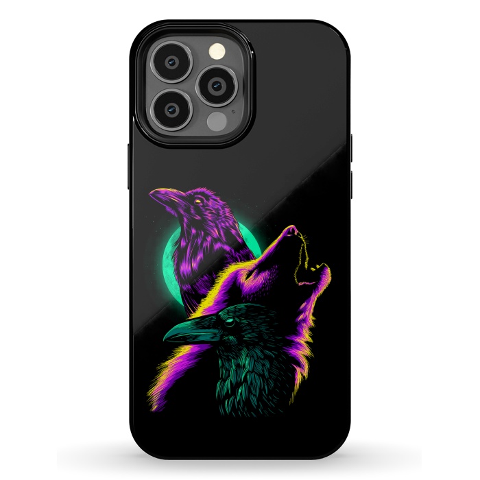 iPhone 13 Pro Max StrongFit Raven and wolf by Alberto