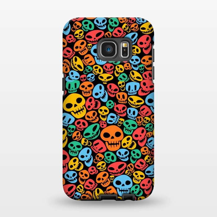 Galaxy S7 EDGE StrongFit Color Skulls by Alberto