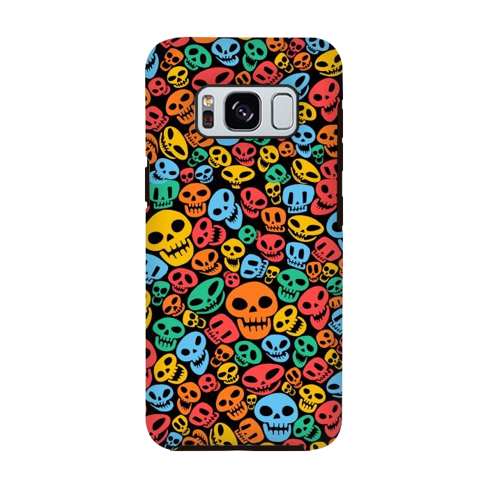 Galaxy S8 StrongFit Color Skulls by Alberto
