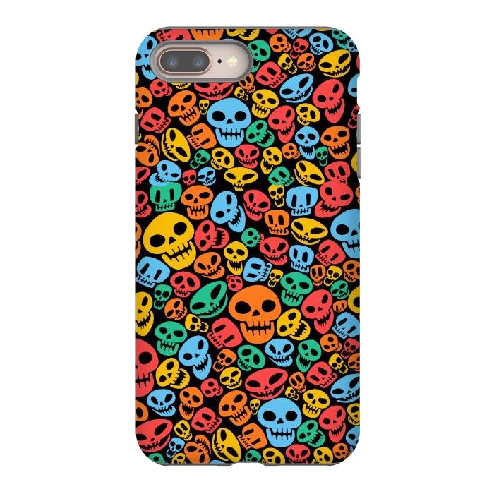iPhone 8 plus StrongFit Color Skulls by Alberto