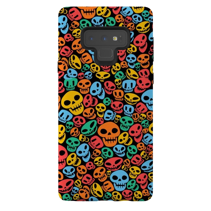 Galaxy Note 9 StrongFit Color Skulls by Alberto