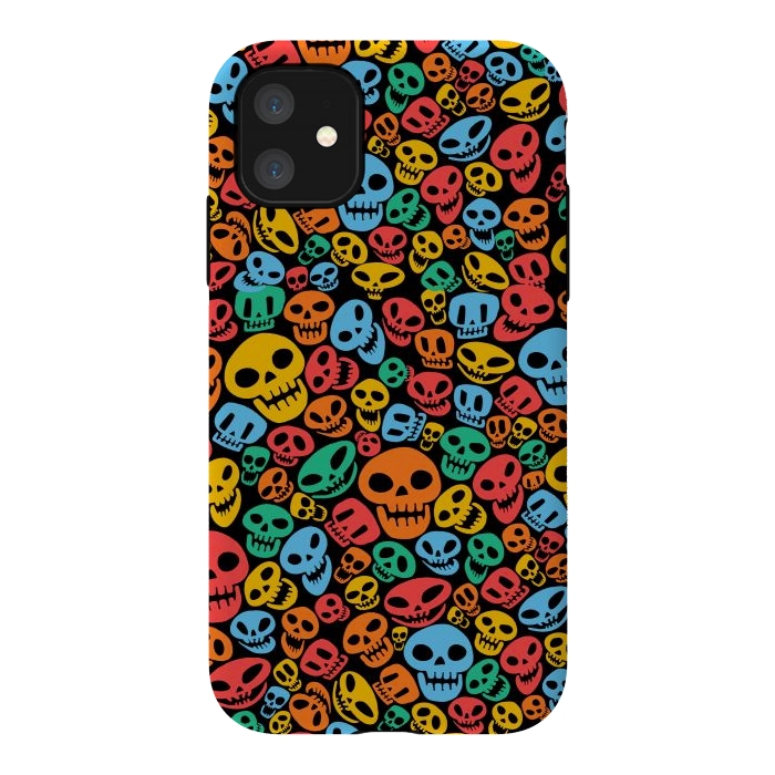 iPhone 11 StrongFit Color Skulls by Alberto