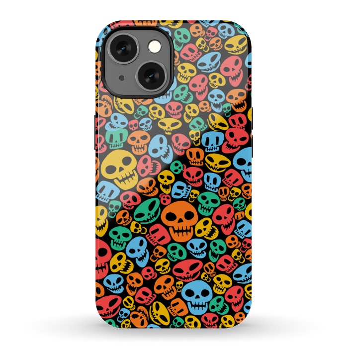 iPhone 13 StrongFit Color Skulls by Alberto