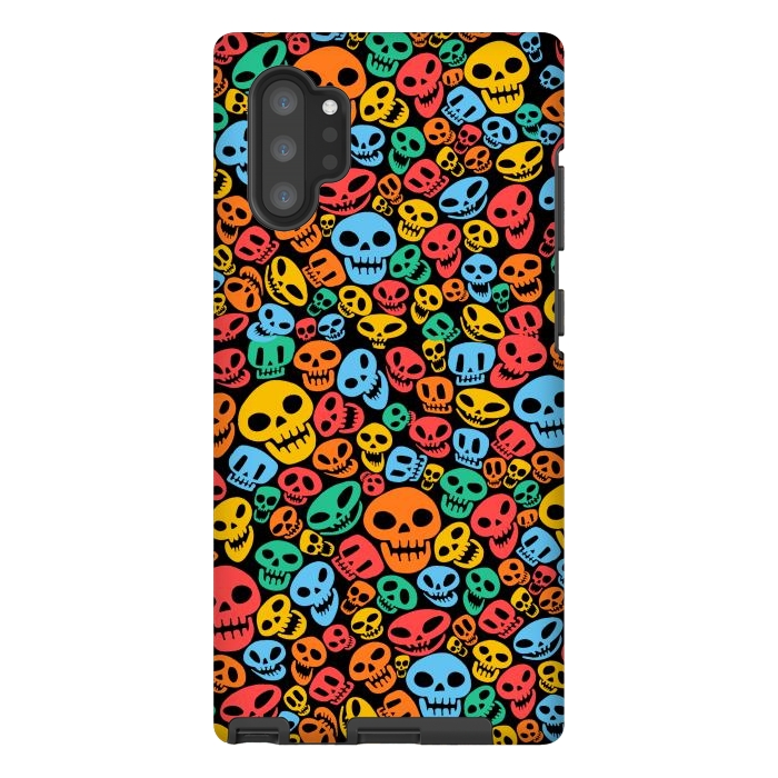 Galaxy Note 10 plus StrongFit Color Skulls by Alberto