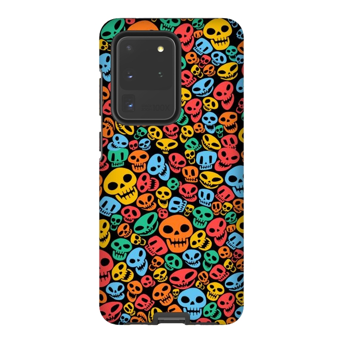 Galaxy S20 Ultra StrongFit Color Skulls by Alberto