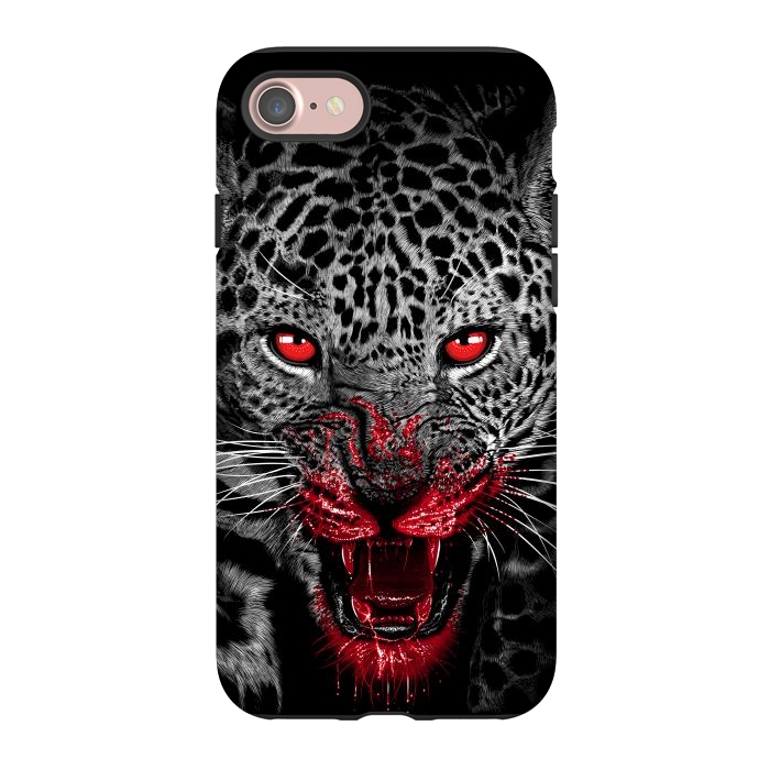 iPhone 7 StrongFit Blood Leopard by Alberto