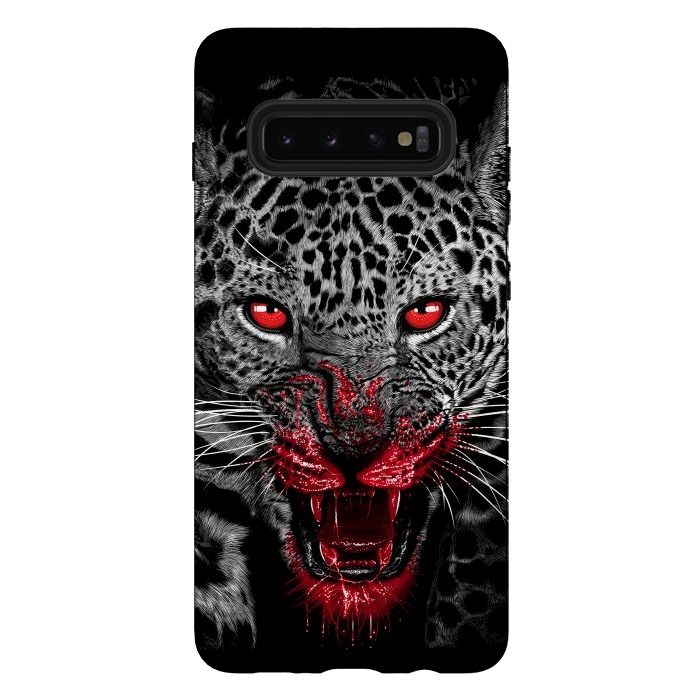 Galaxy S10 plus StrongFit Blood Leopard by Alberto