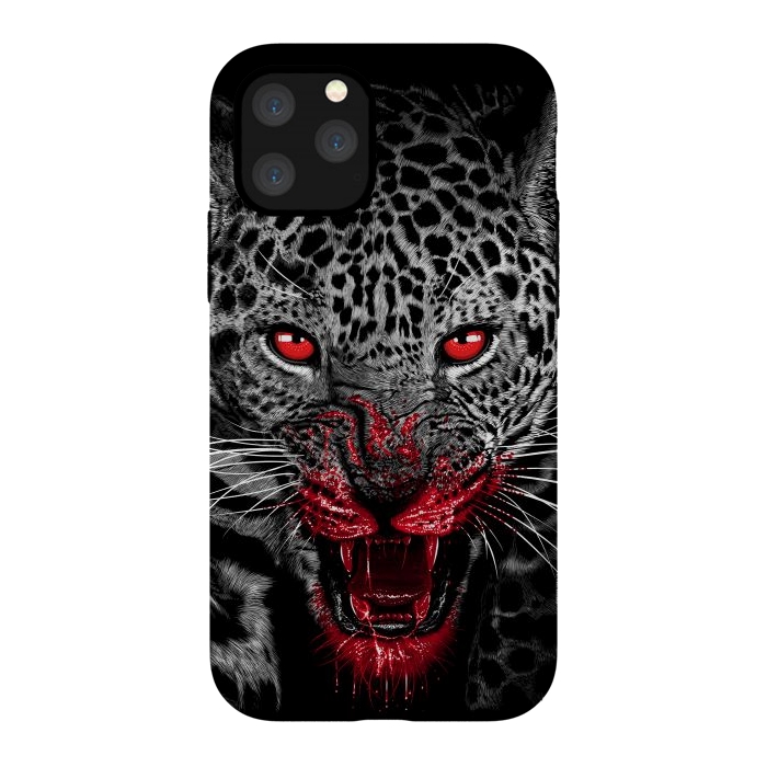iPhone 11 Pro StrongFit Blood Leopard by Alberto