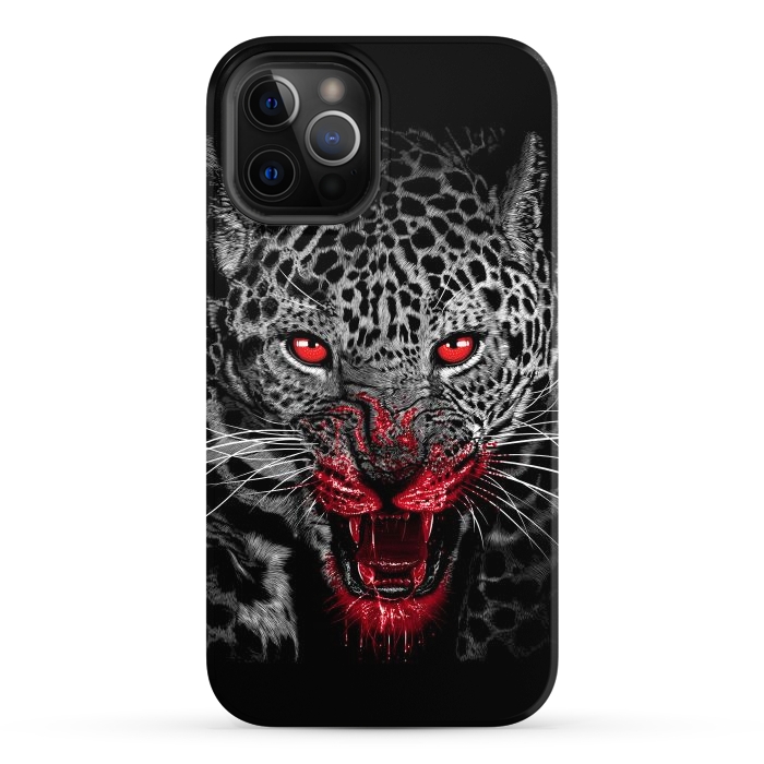 iPhone 12 Pro Max StrongFit Blood Leopard by Alberto