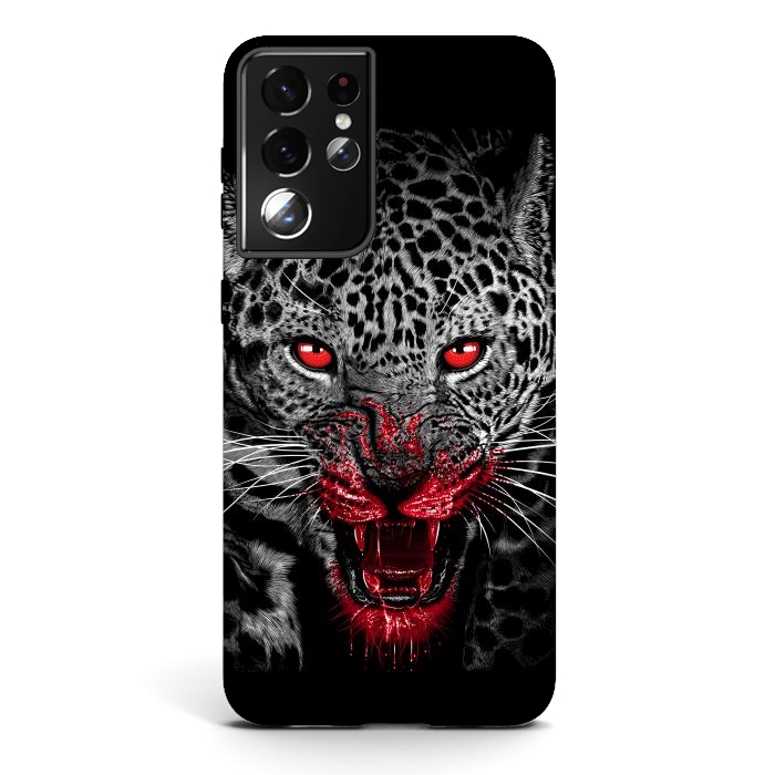 Galaxy S21 ultra StrongFit Blood Leopard by Alberto