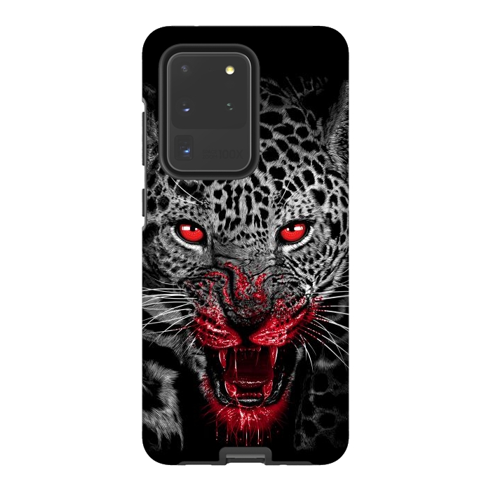 Galaxy S20 Ultra StrongFit Blood Leopard by Alberto
