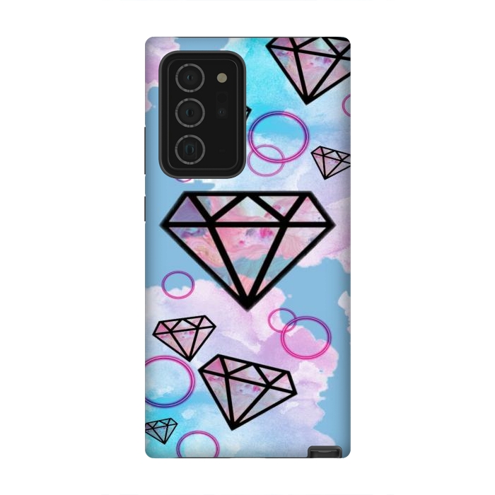 Galaxy Note 20 Ultra StrongFit Aesthetic Diamond Clouds by CAS