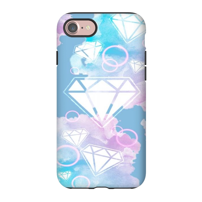 iPhone 7 StrongFit Aesthetic Diamond Clouds by CAS