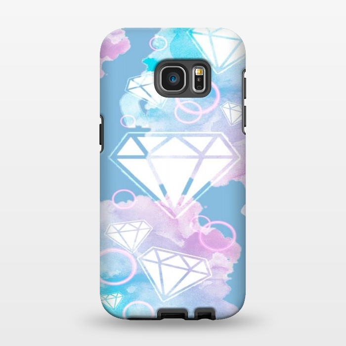 Galaxy S7 EDGE StrongFit Aesthetic Diamond Clouds by CAS
