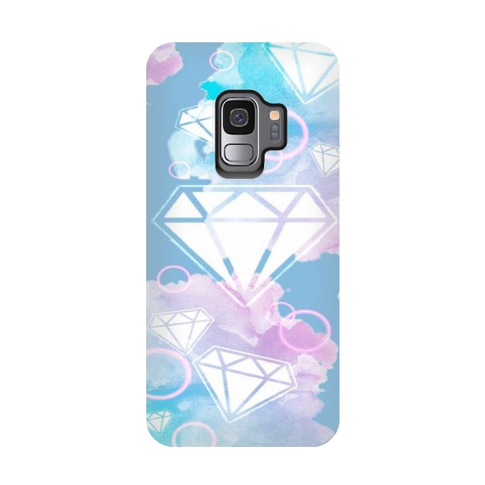 Galaxy S9 StrongFit Aesthetic Diamond Clouds by CAS