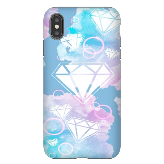 iPhone Xs Max StrongFit Aesthetic Diamond Clouds by CAS