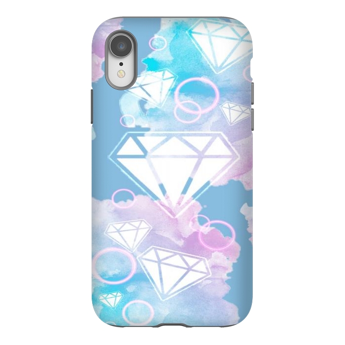 iPhone Xr StrongFit Aesthetic Diamond Clouds by CAS